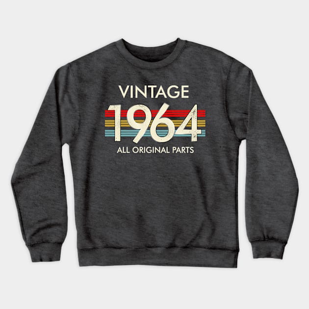 Vintage 1964 All Original Parts Crewneck Sweatshirt by Vladis